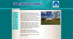Desktop Screenshot of ignalinosvanduo.lt